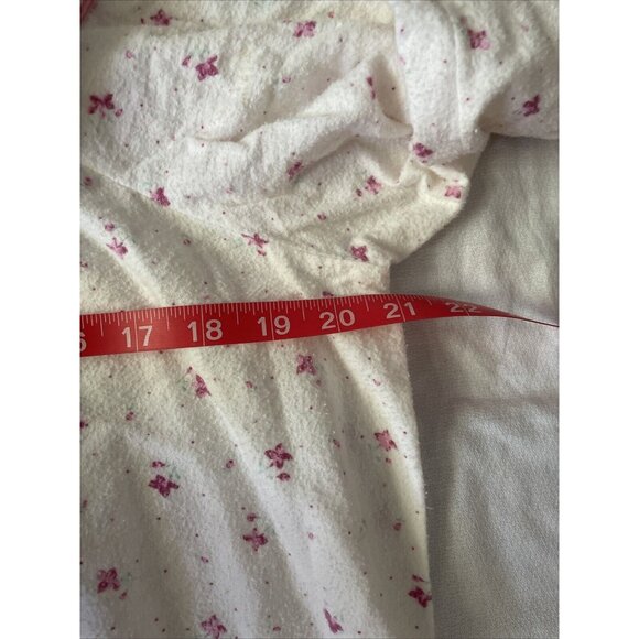 Vintage Country Craft Floral Cotton Nightgown With Pink Accents Long Sleeve Size - Picture 9 of 10